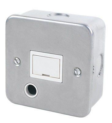 Grey 13A Fused connection unit