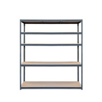 Grey 5 shelf Metal Shelving unit (H)1790mm (W)1200mm