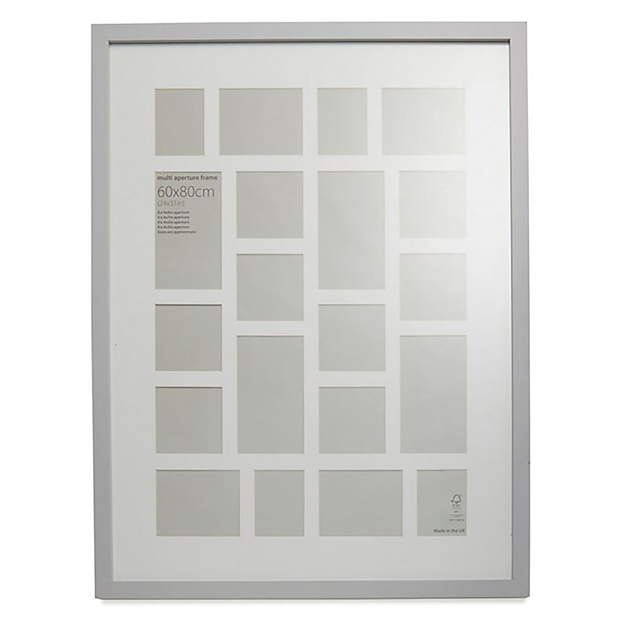Grey Block Multi Picture frame (H)84cm x (W)64cm DIY at B&Q