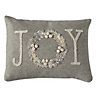 Grey Christmas Joy Indoor Cushion (L)40cm x (W)30cm