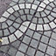Grey Cobble mat circle 16m², Pack of 25