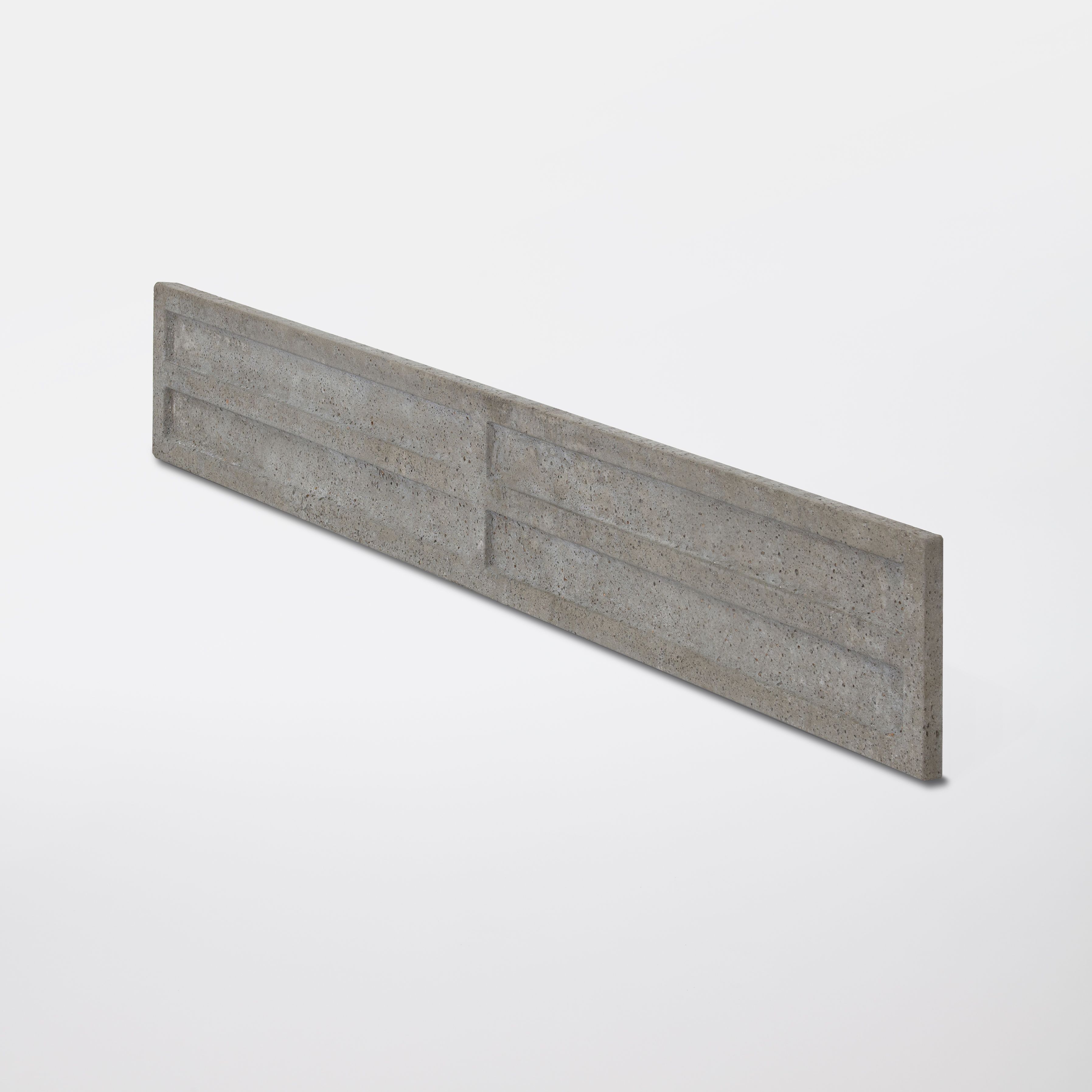 Grey Concrete Gravel board (L)1.83m (W)300mm (T)50mm, Pack of 4
