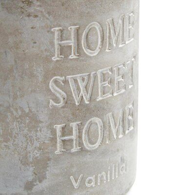 Grey Home sweet home concrete Vanilla Jar candle