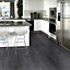 Grey Matt Charcoal effect PVC Luxury vinyl click Luxury vinyl click flooring , (W)150mm