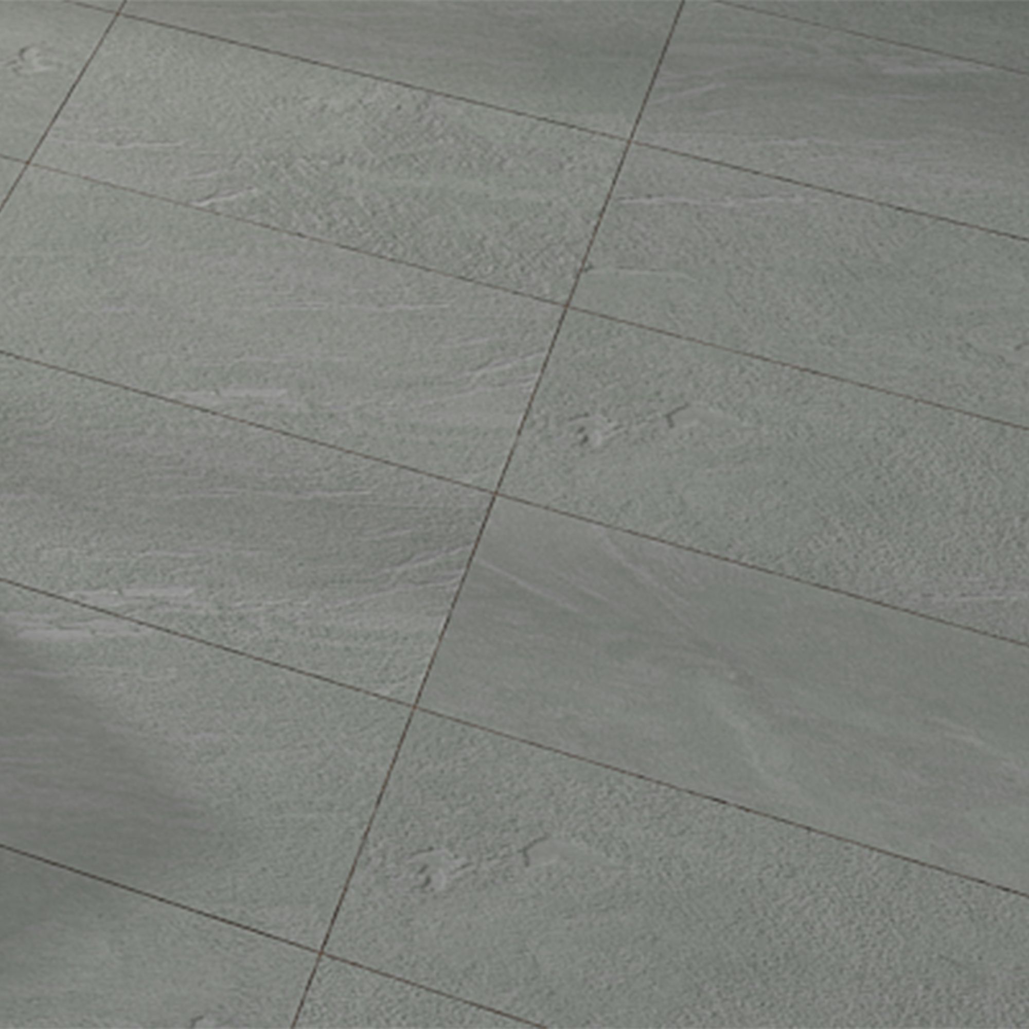 Grey Matt Slate effect Textured Porcelain Outdoor Floor Tile, Pack of 6, (L)600mm (W)300mm