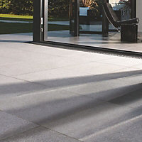 Grey Natural granite Paving slab (L)600mm (W)600mm