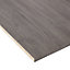 Grey Oak effect Square edge Furniture panel, (L)2.5m (W)400mm (T)18mm