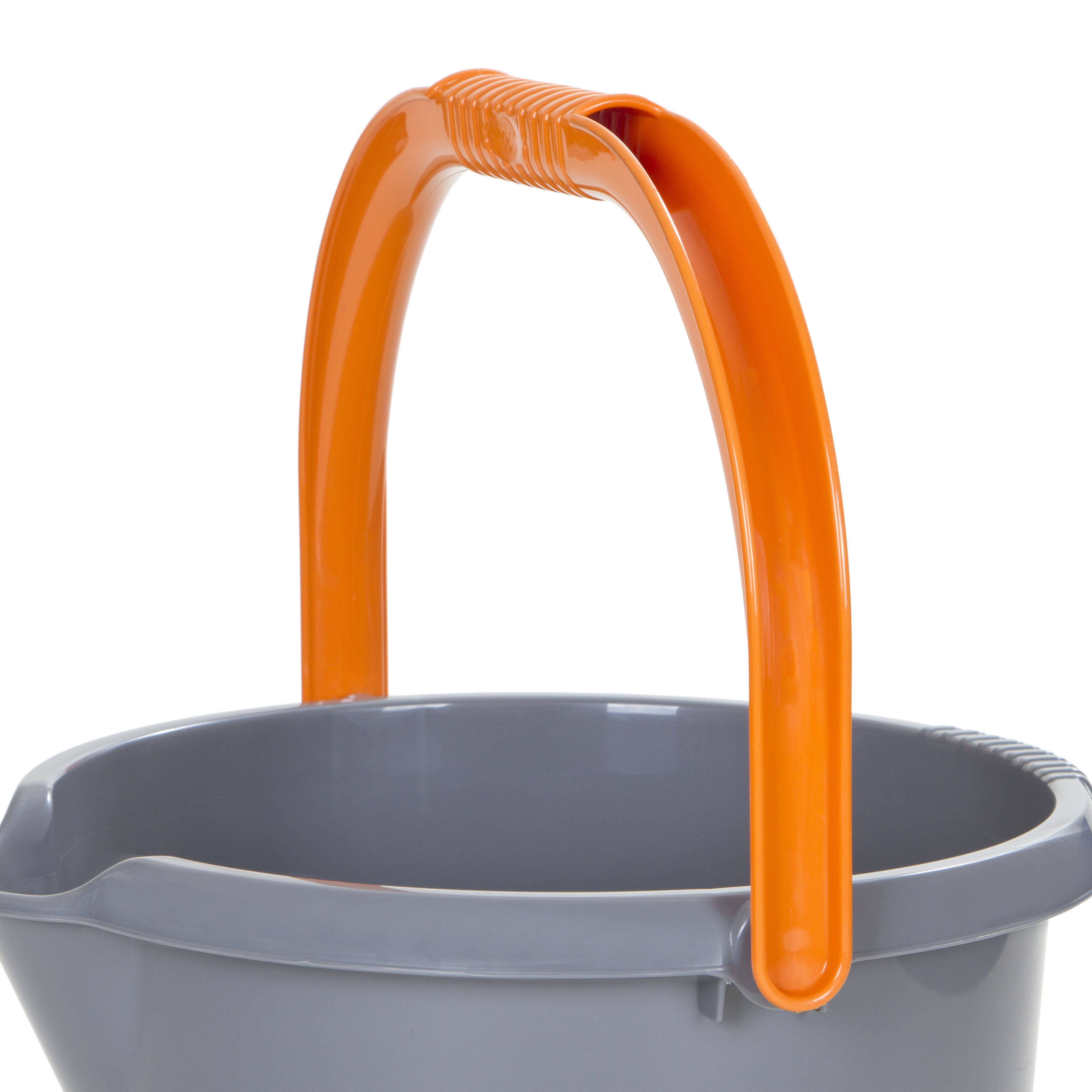 Grey & orange 16L Bucket