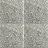 Grey Patterned Stone effect Wall & floor Tile Sample