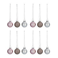 Grey, pink & silver Decorations
