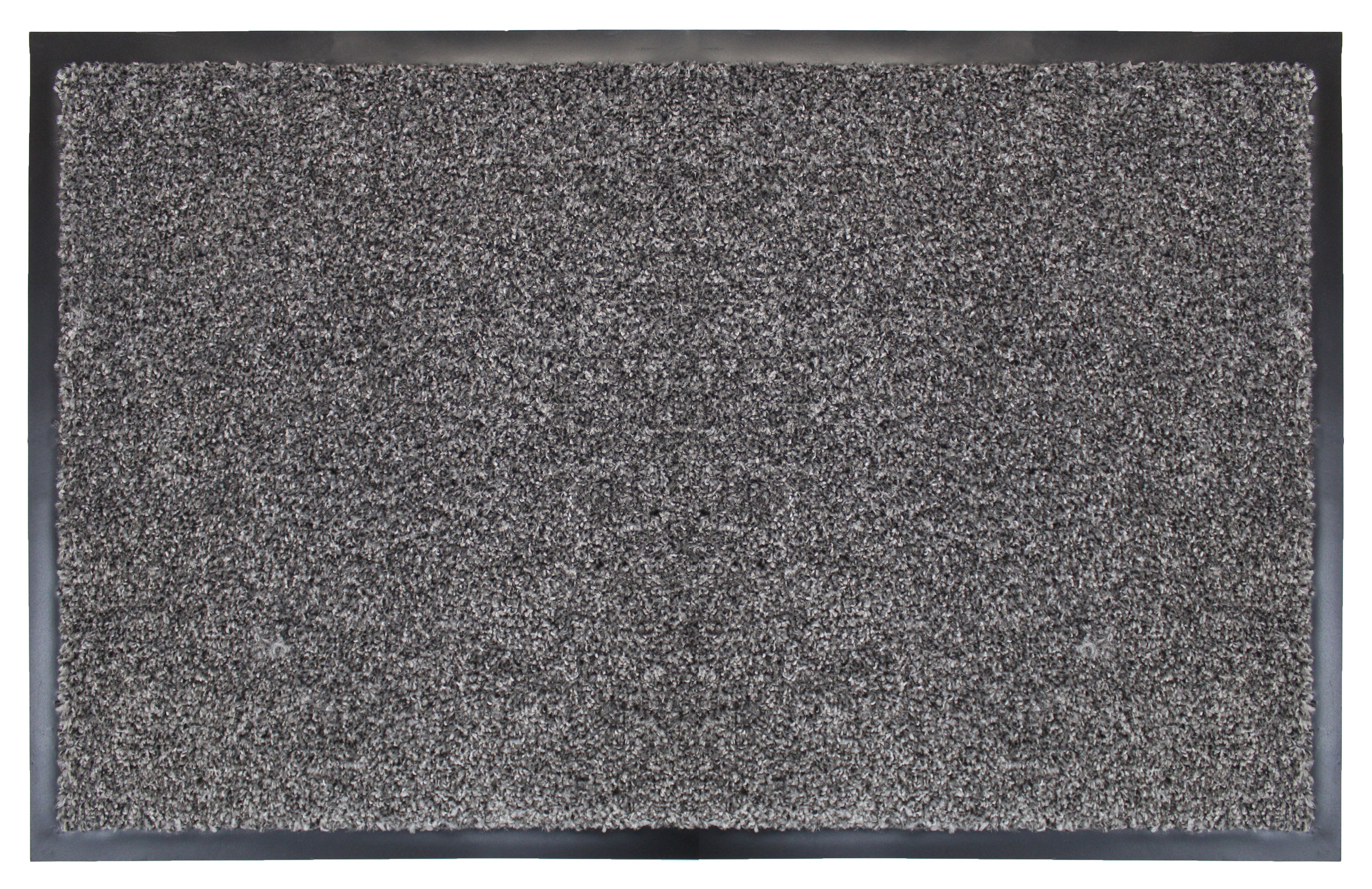 Grey Plain Barrier mat, 80cm x 50cm