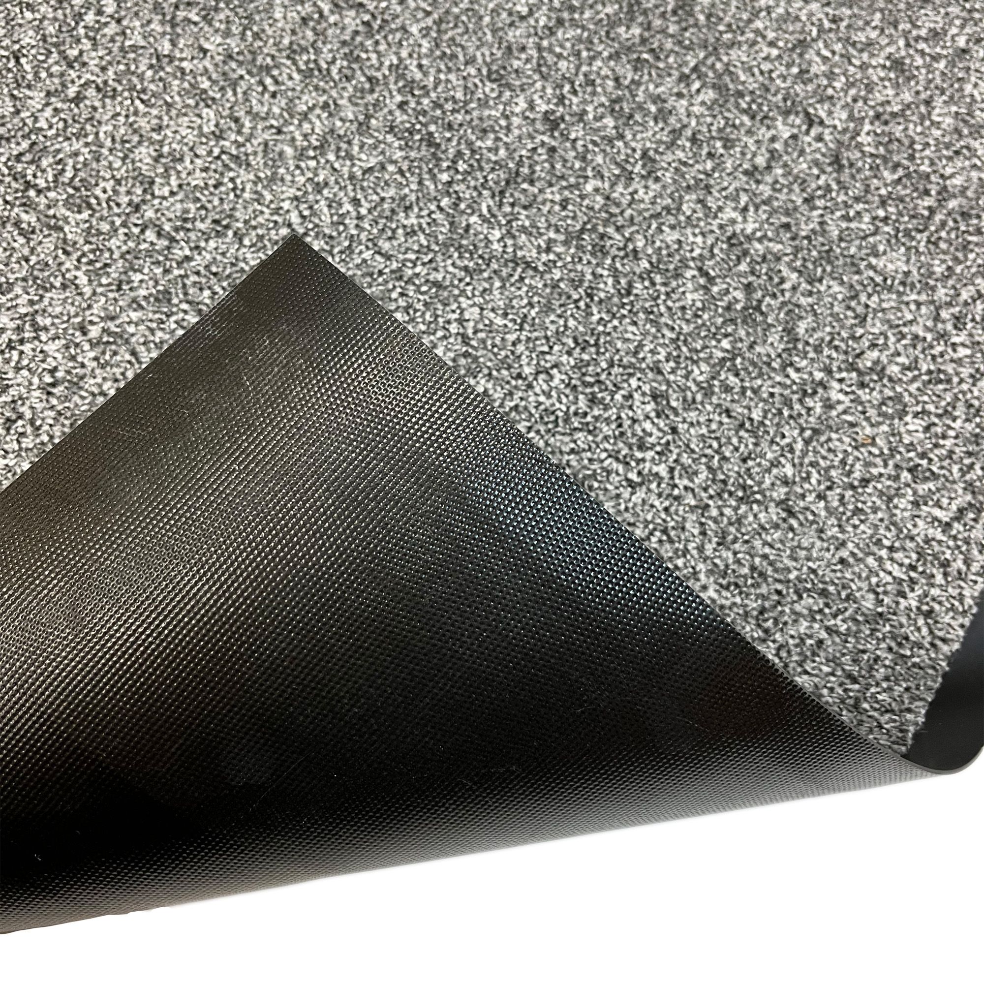 Grey Plain Rectangular Barrier mat, 80cm x 50cm
