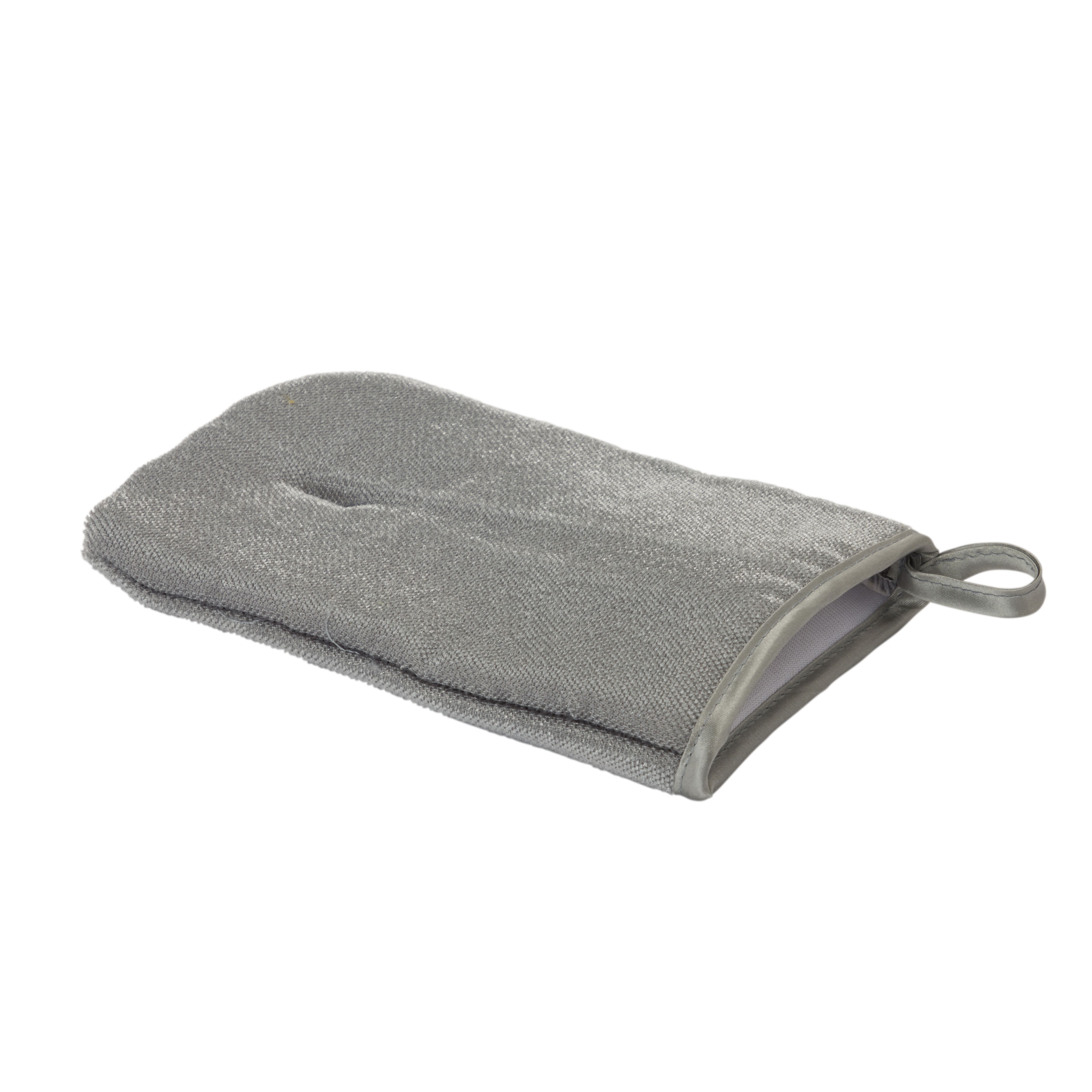 Grey Polyester (PES) Cleaning mitt