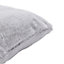 Grey Rabbit faux fur Indoor Cushion (L)43cm x (W)43cm