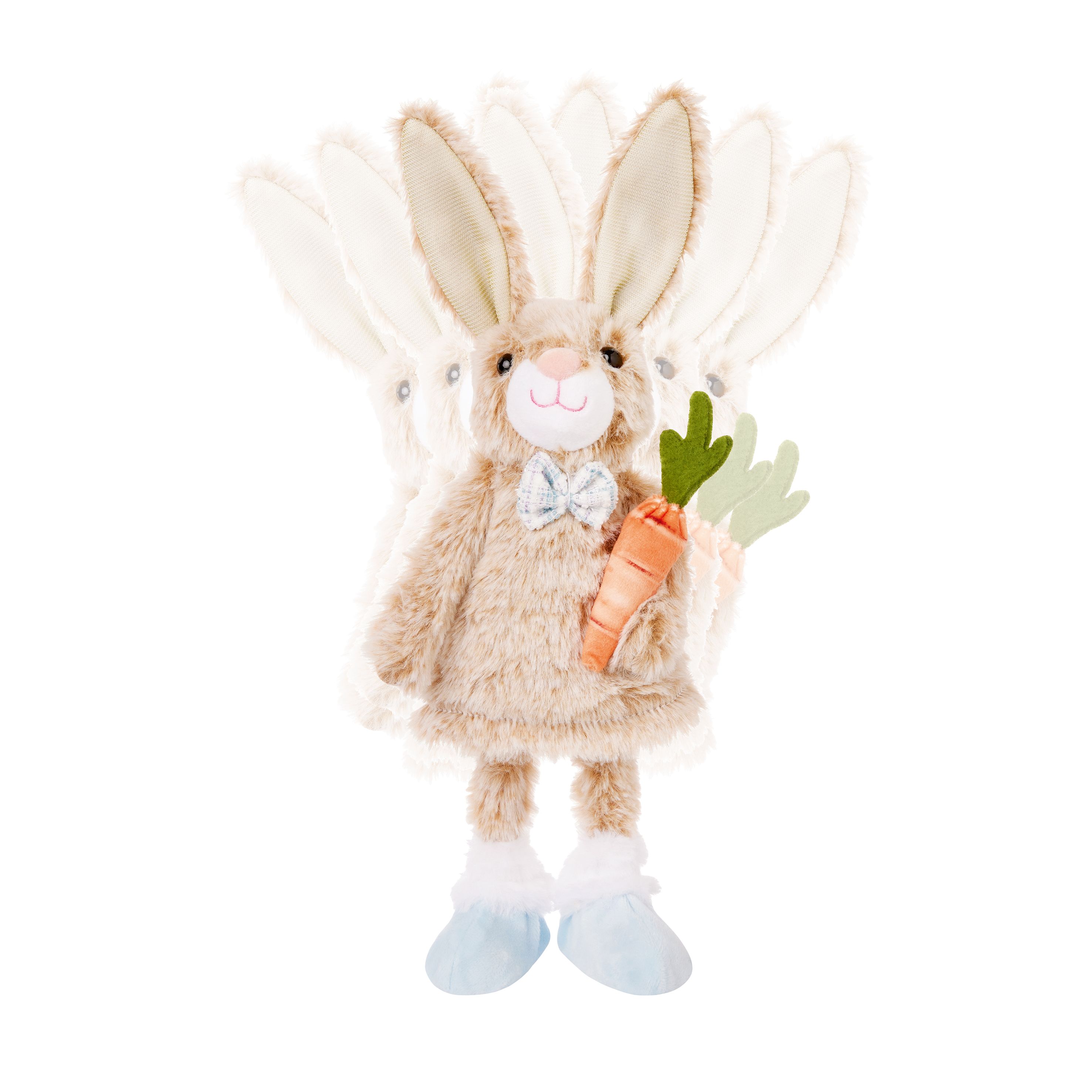 Grey Rabbit Polyester Wobbler
