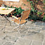 Grey Reconstituted stone Paving slab (L)600mm (W)450mm, Pack of 48