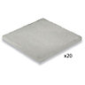 Grey Reconstituted stone Paving slab (L)600mm (W)600mm, Pack of 20