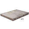Grey Reconstituted stone Paving slab (L)900mm (W)600mm, Pack of 11