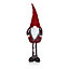 Grey & Red Fabric Indoor Adjustable height Gonk Christmas decoration