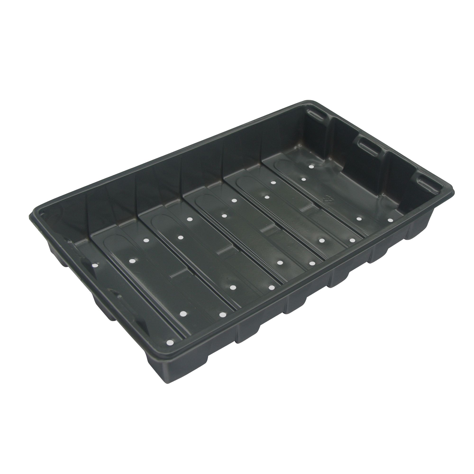 Grey Seed Tray 230mm, Pack of 5 DIY at B&Q