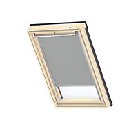 Grey Slim Blackout Roof window blind (W)55cm