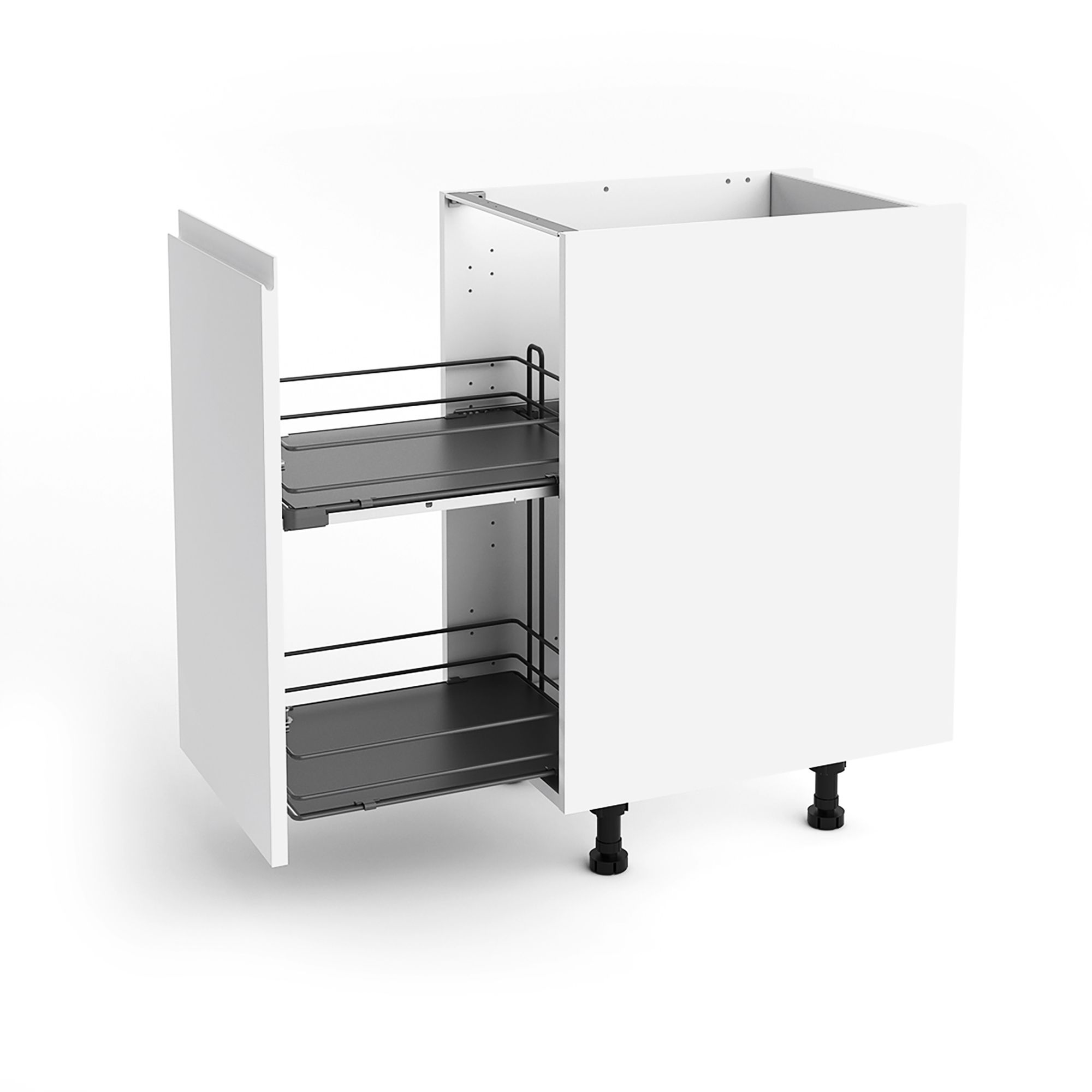 Grey Soft-close 40cm Pull-out storage