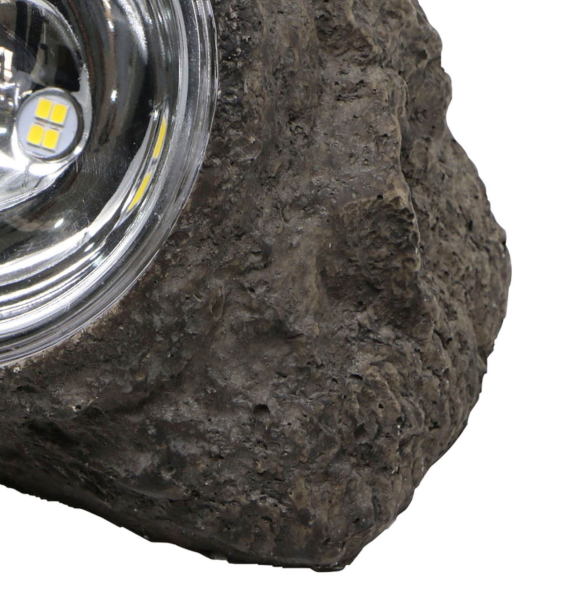 Grey Solar-powered Integrated LED Outdoor Lamp
