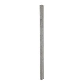 Grey Square Concrete Fence post (H)2.36m (W)85mm, Pack of 4