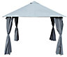 Grey Square Gazebo tent (H) 2700mm (W) 3000mm