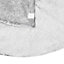 Grey & white Polyester (PES) Faux fur Tree skirt 100cm(Dia)