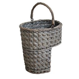 Grey Wicker Basket (H)380mm (W)320mm
