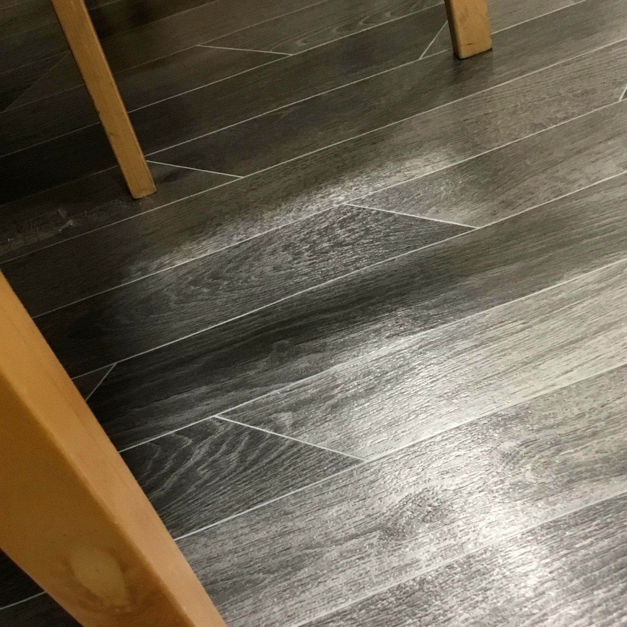 Grey Wood effect Sheet vinyl Sheet vinyl, 6m²