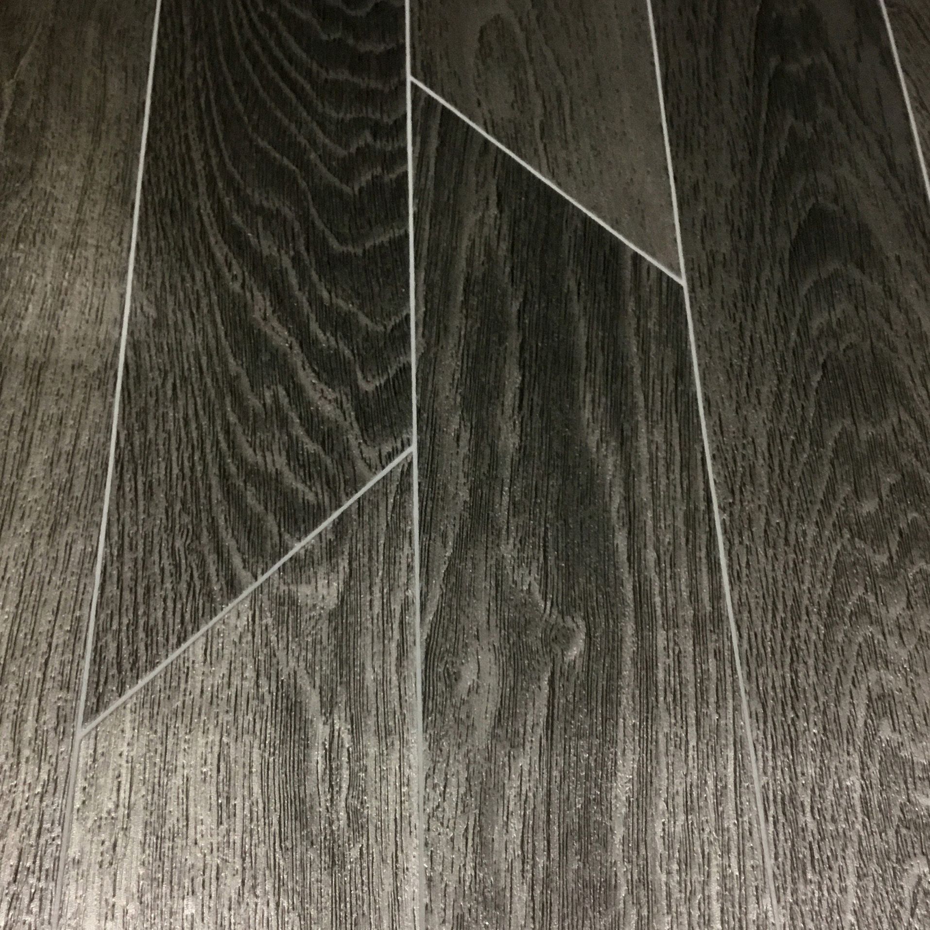Grey Wood effect Sheet vinyl Sheet vinyl, 6m²