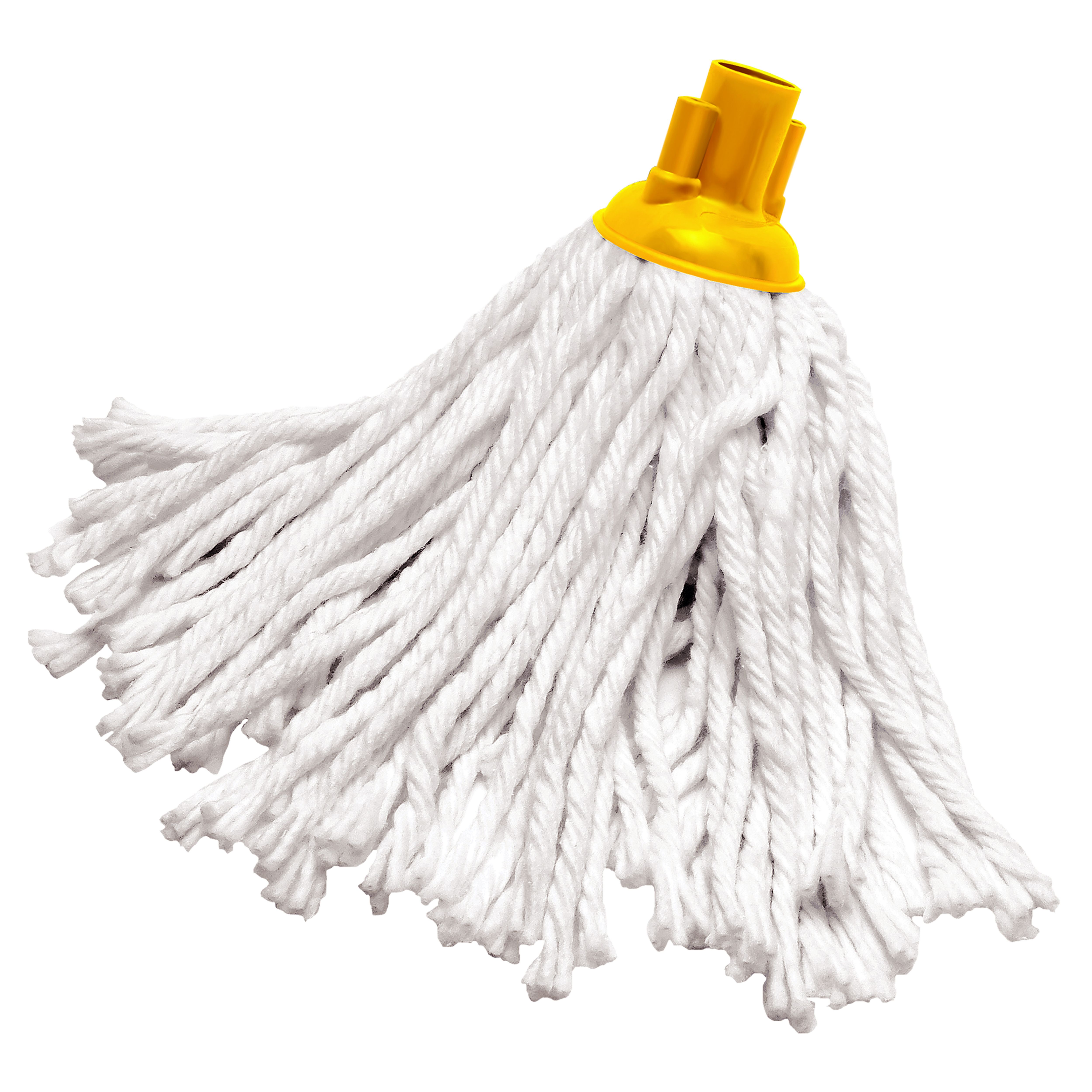 Grey & yellow Fabric & polypropylene (PP) Mop head, (W)120mm