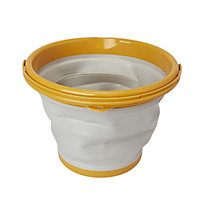 Grey & yellow Polypropylene (PP) & thermoplastic rubber (TPR) 10L Mop bucket