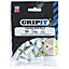 GripIt TwistIt Plastic Plasterboard fixing (Dia)16mm (L)27mm, Pack of 25