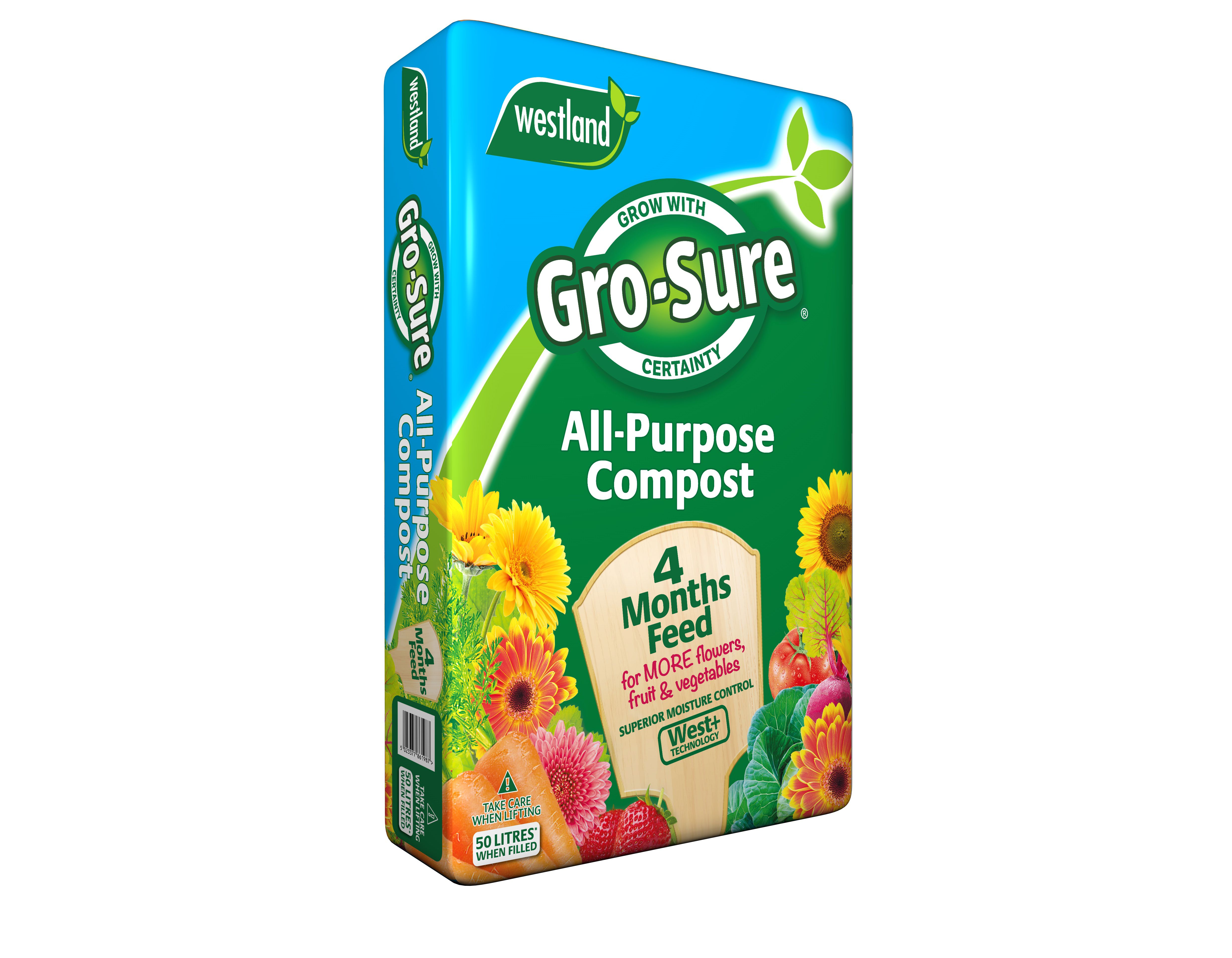 GroSure Multipurpose Compost 50L DIY at B&Q