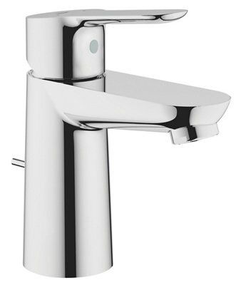 Grohe Bau Edge Chrome effect Basin Mono mixer Tap