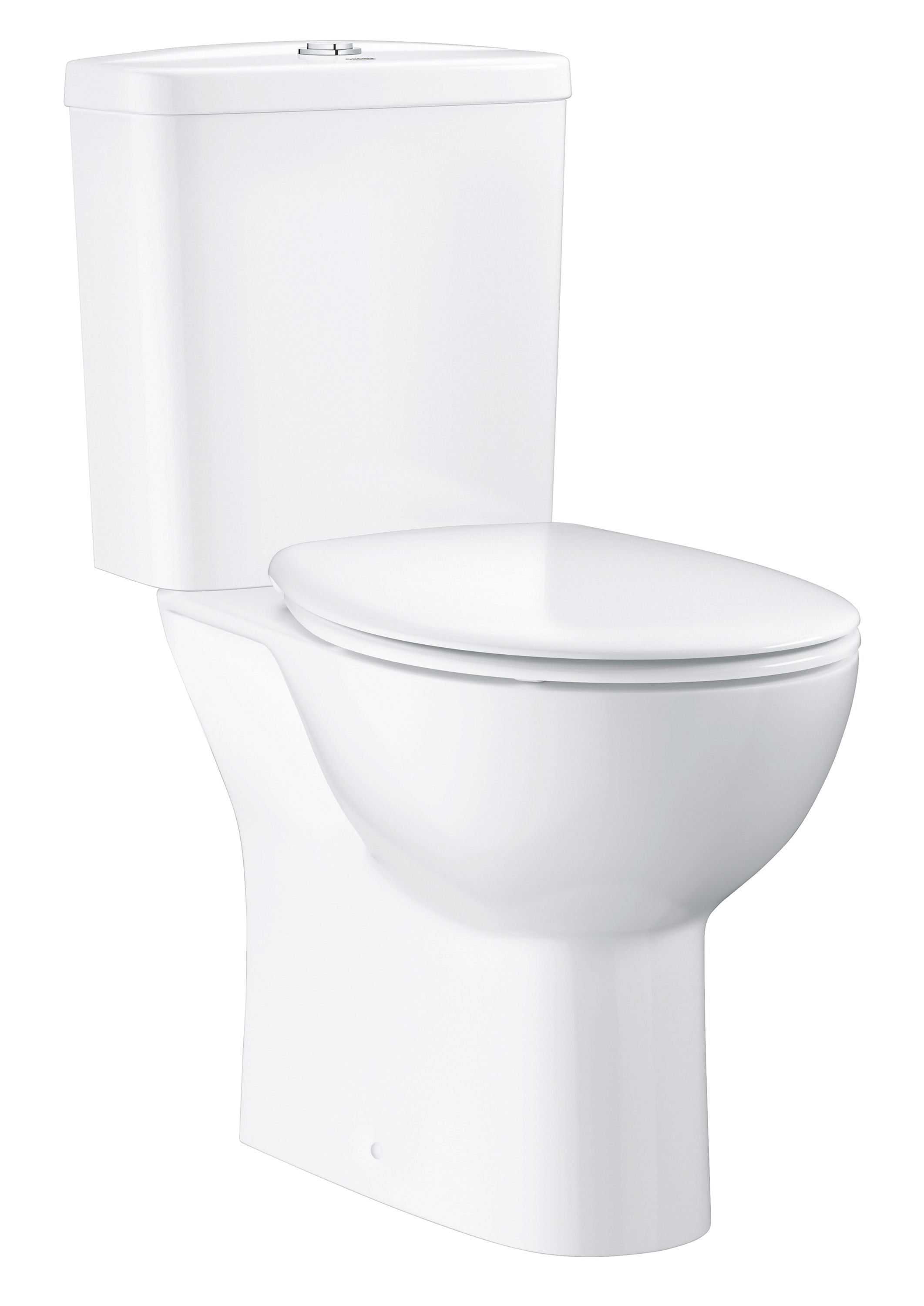 Grohe Bau White Close-coupled Toilet with Soft close seat & Close coupled cistern