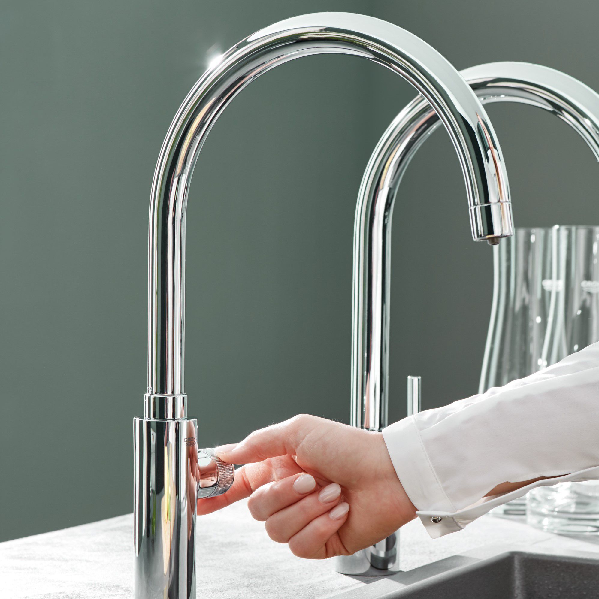 Grohe Blue Pure Chrome effect Filter tap