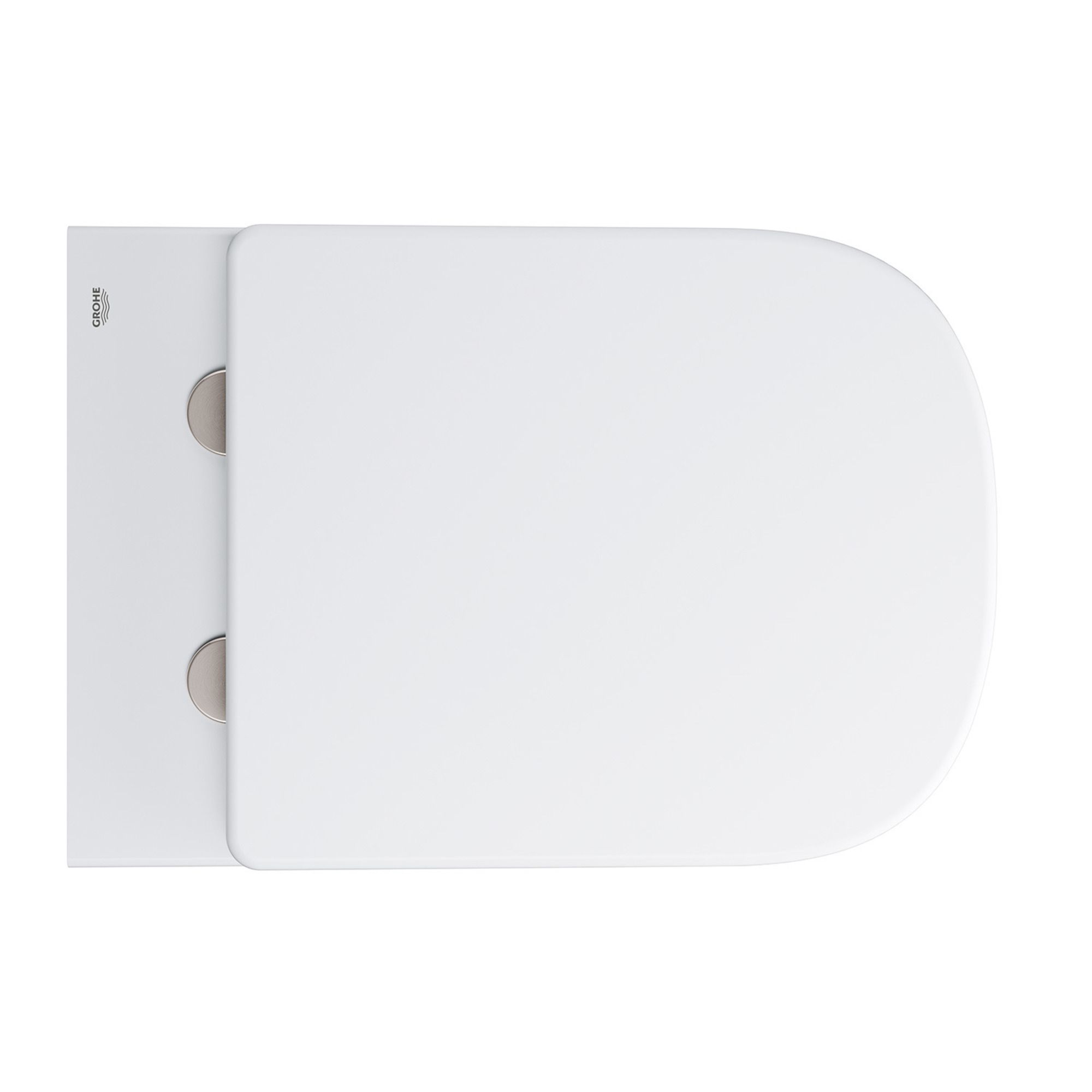 Grohe Euro Alpine White Wall hung Comfort height Toilet with Soft close seat & Low level cistern - 7