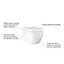 Grohe Euro Alpine White Wall hung Toilet & cistern with Soft close seat