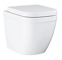 Grohe Euro White Back to wall Toilet set with Soft close seat