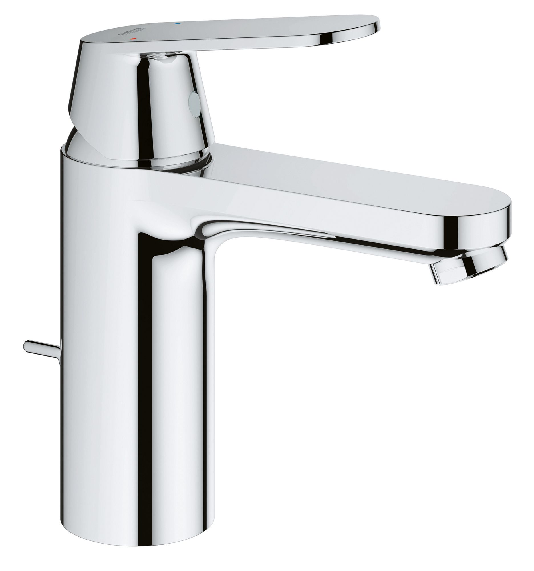 Grohe Eurosmart Cosmopolitan & Euro Gloss Alpine white Round Wall-mounted Cloakroom Basin (W)59.5cm - 3