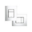 Grohe Even Dual Flushing plate (H)156mm (W)197mm