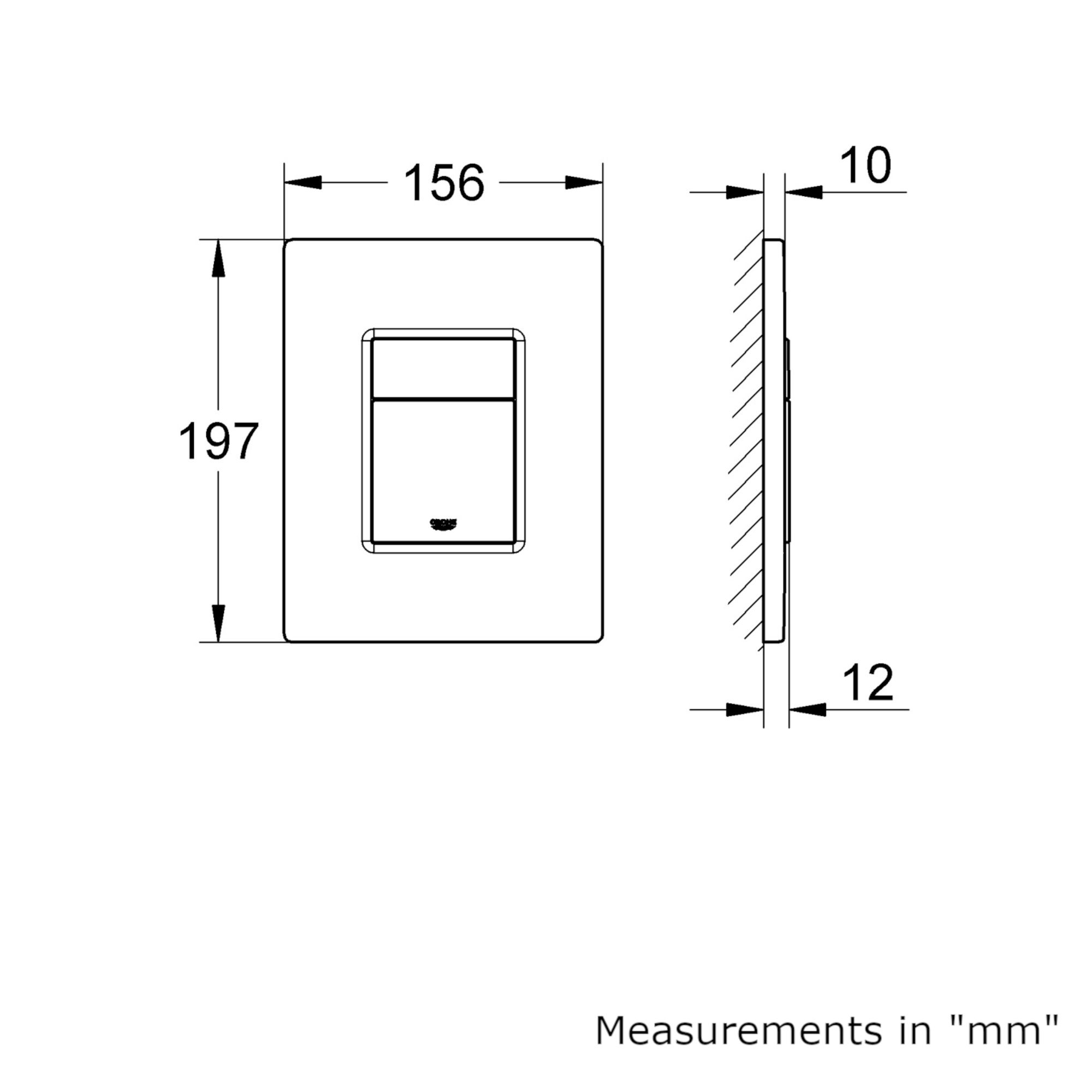 Grohe Even & Euro Alpine White Back to wall Toilet & cistern with Soft close seat - 11