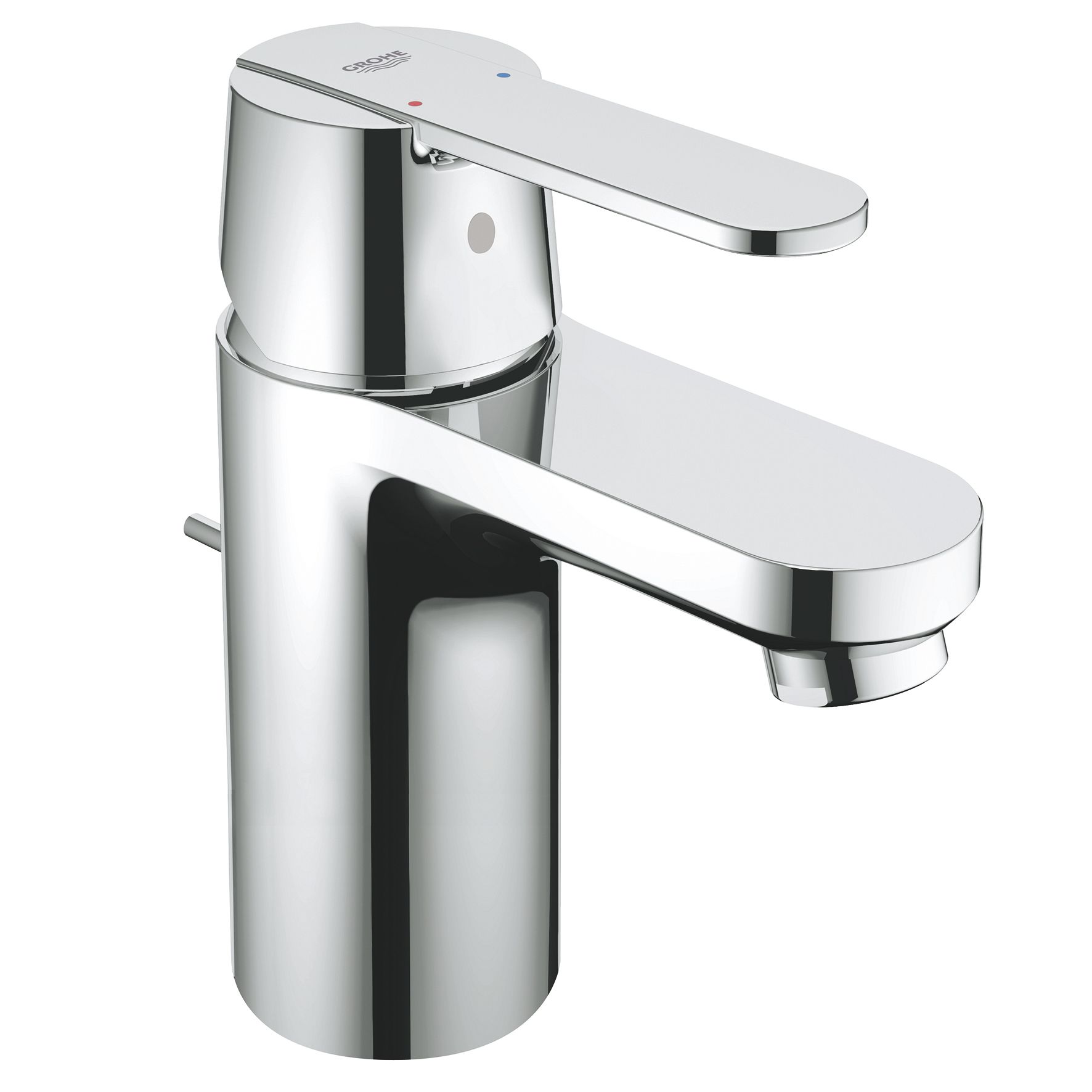 Grohe Get Chrome effect Basin Mono mixer Tap with Pop-up waste