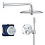 Grohe Grohtherm SmartControl Chrome effect Thermostatic Multi head shower with 2 buttons