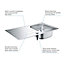 Grohe K200 Stainless steel 1 Bowl Kitchen sink