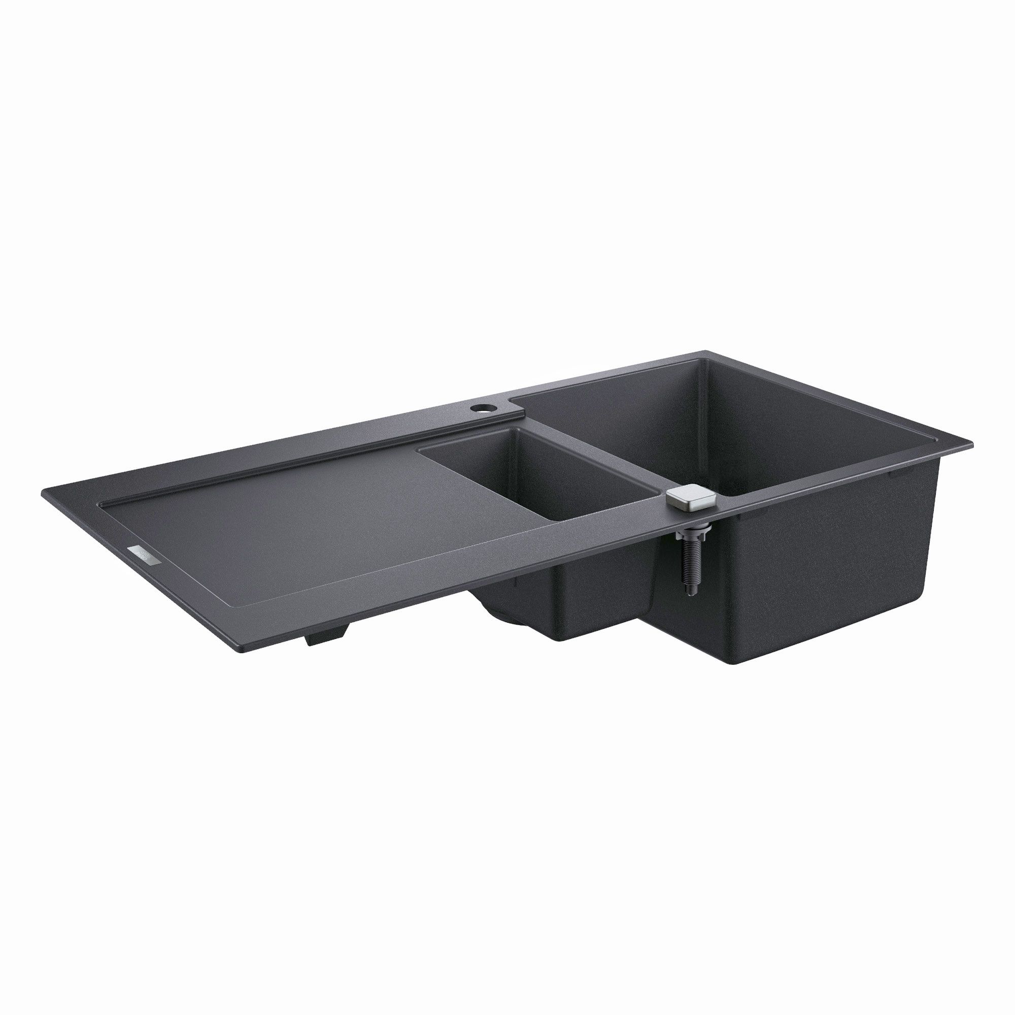 Grohe K500 Granite black Composite quartz 2 Bowl Kitchen sink 500mm x 1000mm
